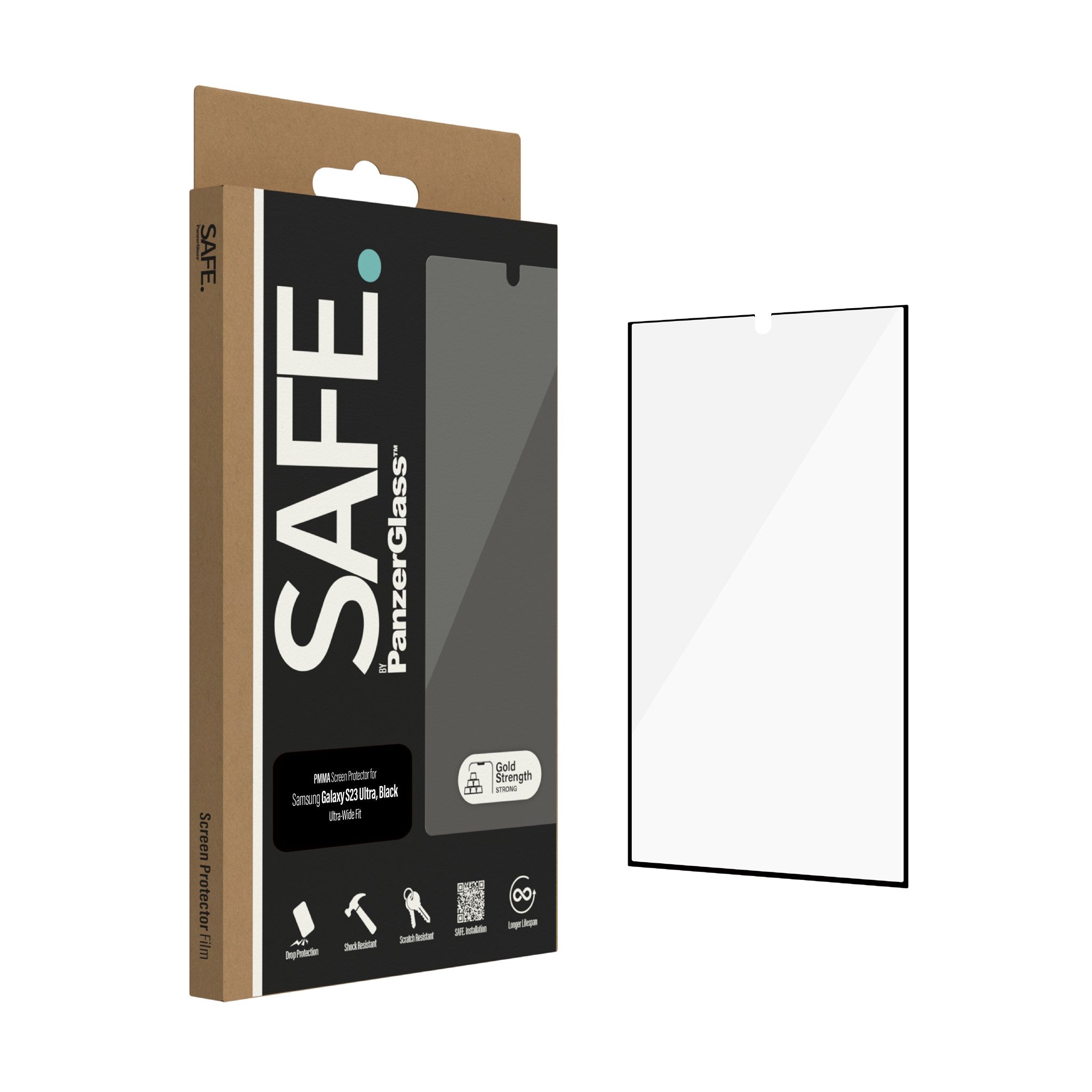 SAFE. by PanzerGlass® Skærmbeskyttelse Samsung Galaxy S23 Ultra | Ultra-Wide Fit